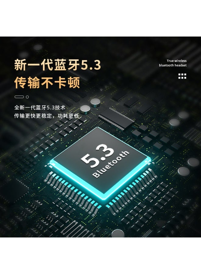 M10 Bluetooth headphones with extremely long battery life, TWS (True Wireless Stereo) design, large capacity, suitable for gaming, low latency headphones for esports. - Image 2